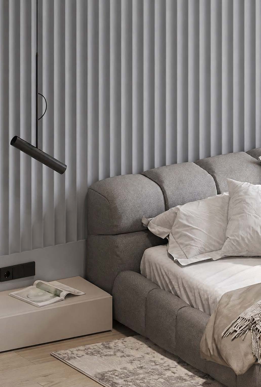 Ambiente con panel Gris