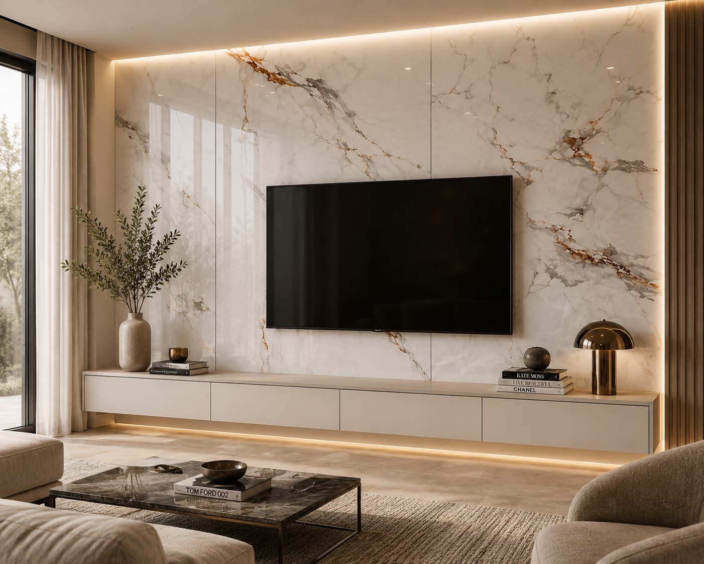 Ambiente con placa UV Oro Andino